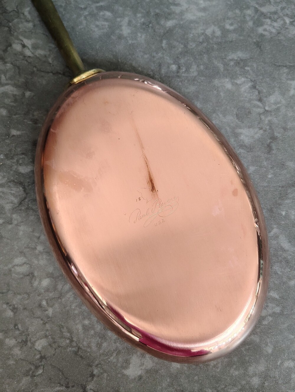 Paul Revere Copper Bottom Pan Oval Elongated
